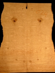 egiut024  quilted black poplar droptop  8mms  € 80,--