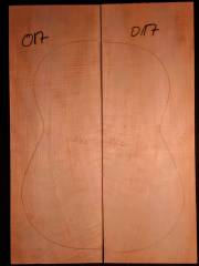 Tonewood - Guitar-chitarra - 017  Boden+Zargen/Back&ribs/fondo&fasce  EURO 65,--