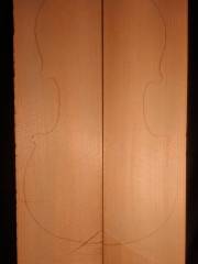 N.4  Violin spruce wedge quarter sawn 1848 (date on beam) € 200,--