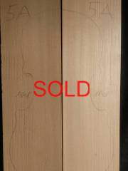 N.5  Viola spruce wedge quarter sawn 1848 (date on beam) € 300,-- SOLD