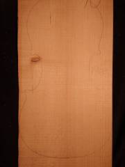 N.10  Violin spruce wedge quarter sawn 1718 (based on erection date of building) € 200,--