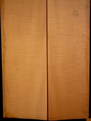 Tonewood archtop 14 back&ribs 2013 AA € 180,--